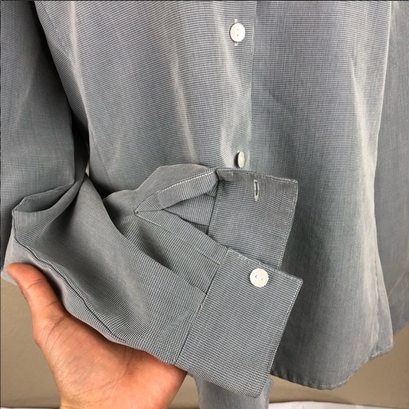 Vintage PENDLETON Houndstooth Button Front Shirt - Picture 6 of 8